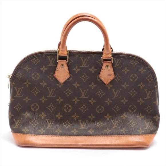 Louis Vuitton Alma W Pm W Lock Brown Monogram Canvas Tote - Picture 7 of 11